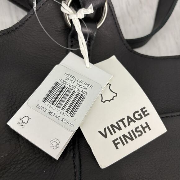 The Sak Shoulder Bag Buttery Leather Large Black Tassels New NWT - Picture 15 of 16